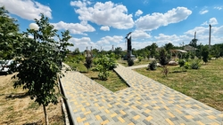 Сад Победы благоустроили в селе Петровского округа