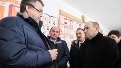 Глава Ставрополья Владимиров посетил Туркменский район
