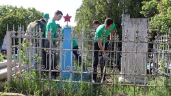 В Светлограде привели в порядок заброшенные могилы участников Великой Отечественной