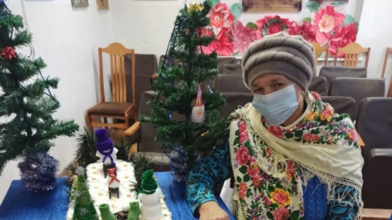 В пятый раз в ставропольском хуторе открыли новогоднюю выставку поделок